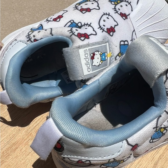 Adidas White and Blue Hello Kitty Sneakers - Picture 4 of 6